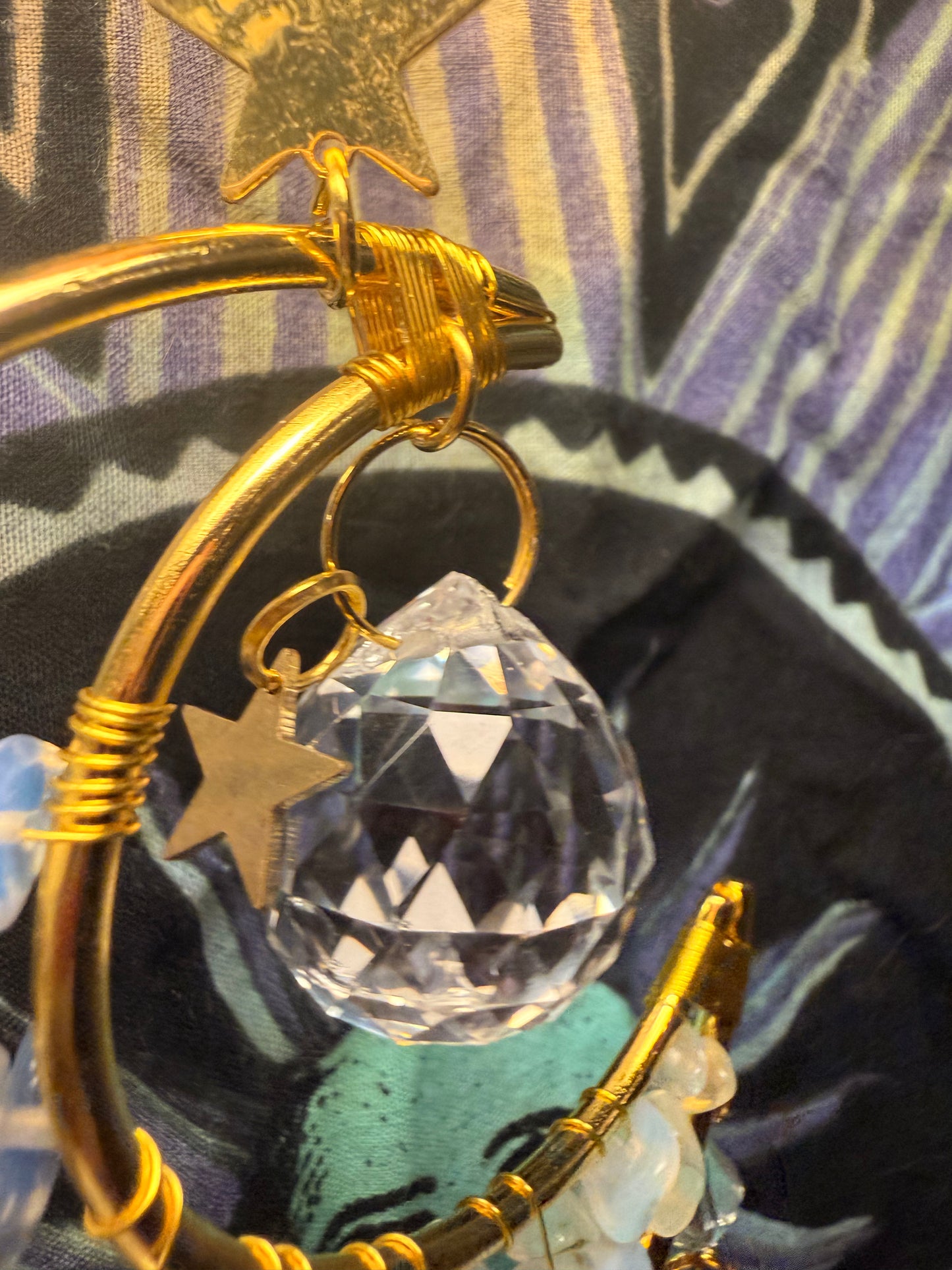 Mini crescent moon suncatcher